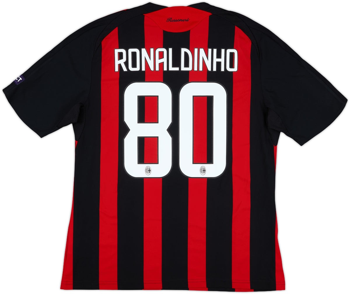 AC MILAN 08/09 RETRO JERSEY RONALDINHO #80