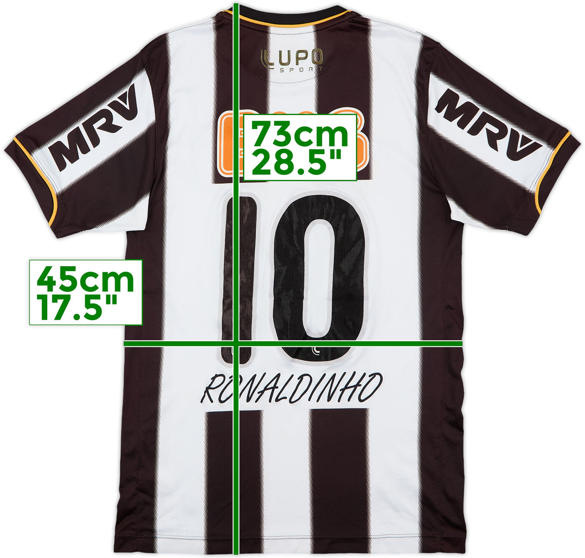 ATLETICO MINEIRO 2013 RETRO HOME JERSEY RONALDINHO #10