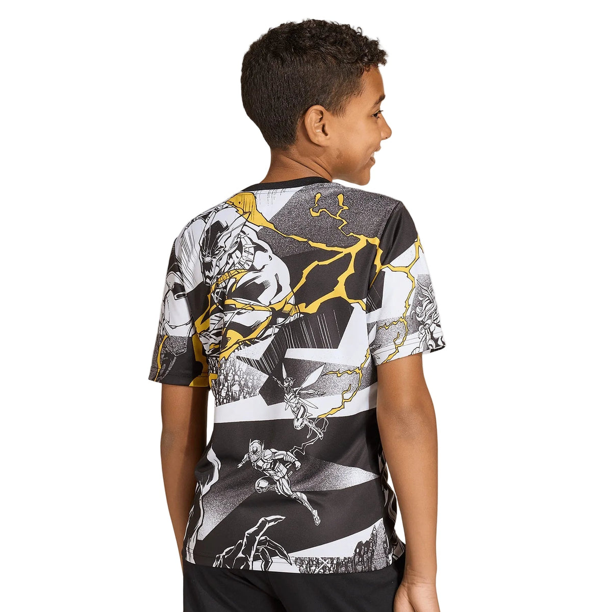 REAL MADRID X MARVEL WARM UP SHIRT 25/26 ADIDAS KIDS JERSEY