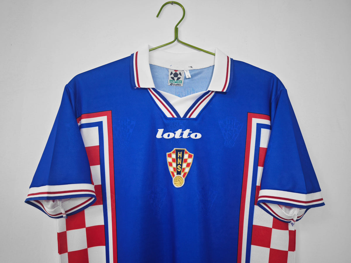 CROATIA 98 RETRO AWAY WORLD CUP JERSEY