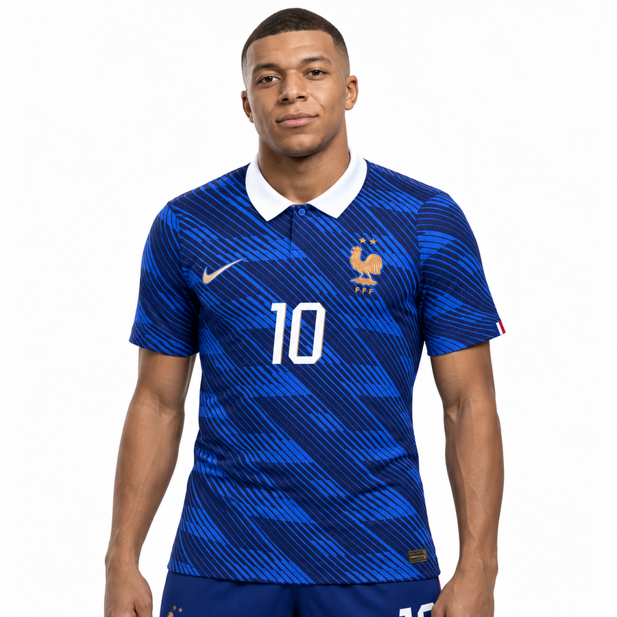 FRANCE 26 HOME WORLD CUP JERSEY MBAPPÉ #10
