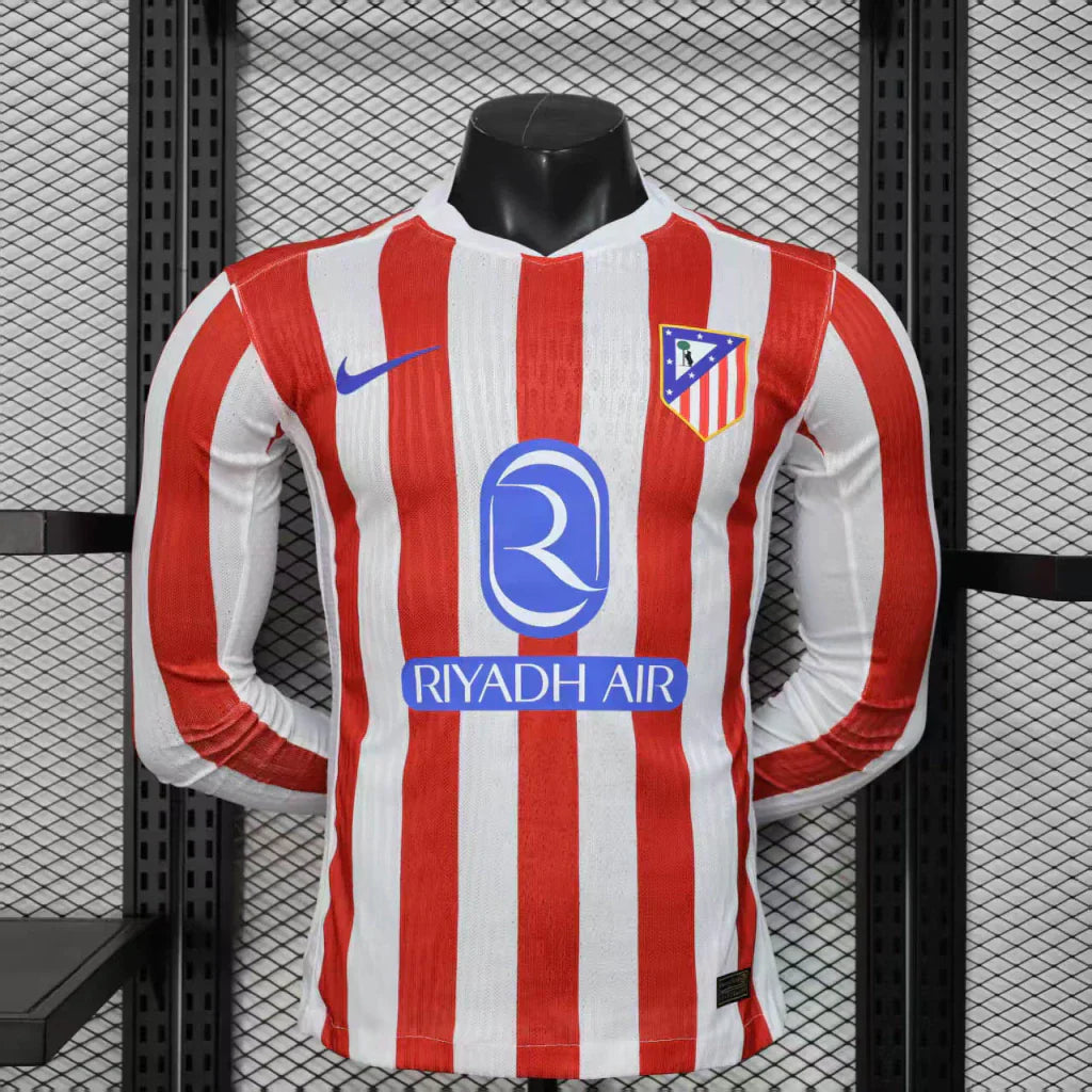 ATLETICO MADRID 25/26 HOME LONG SLEEVE AUTHENTIC JERSEY