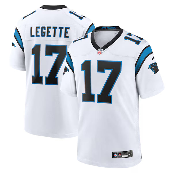 Carolina Panthers Xavier Legette Game Jersey - White
