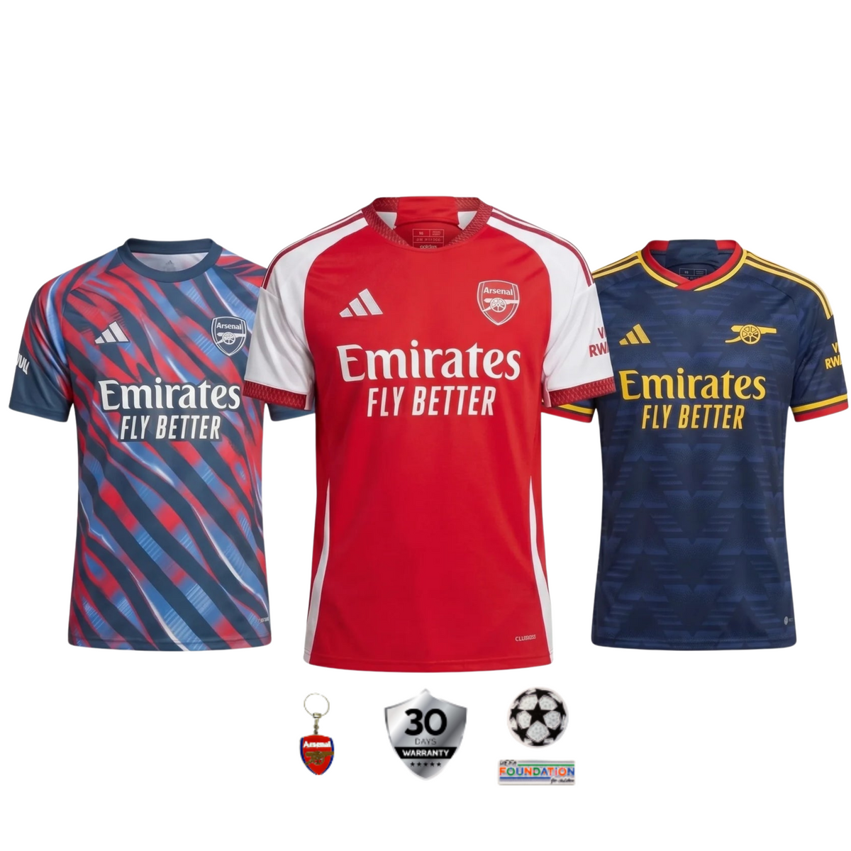 COMBO Arsenal 2026/27 (Home, Away e Third)