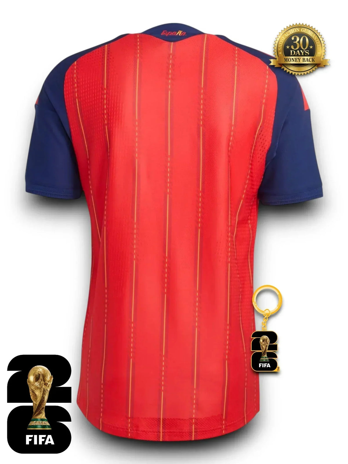 SPAIN 26 HOME AUTHENTIC WORLD CUP JERSEY