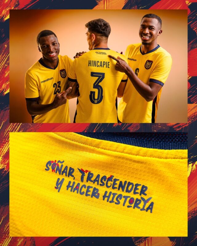 ECUADOR 26 HOME WORLD CUP JERSEY