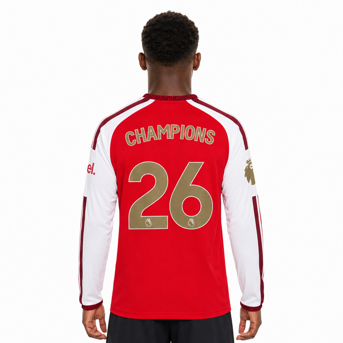 ARSENAL 26/27 HOME LONG SLEEVE JERSEY CHAMPIONS #26