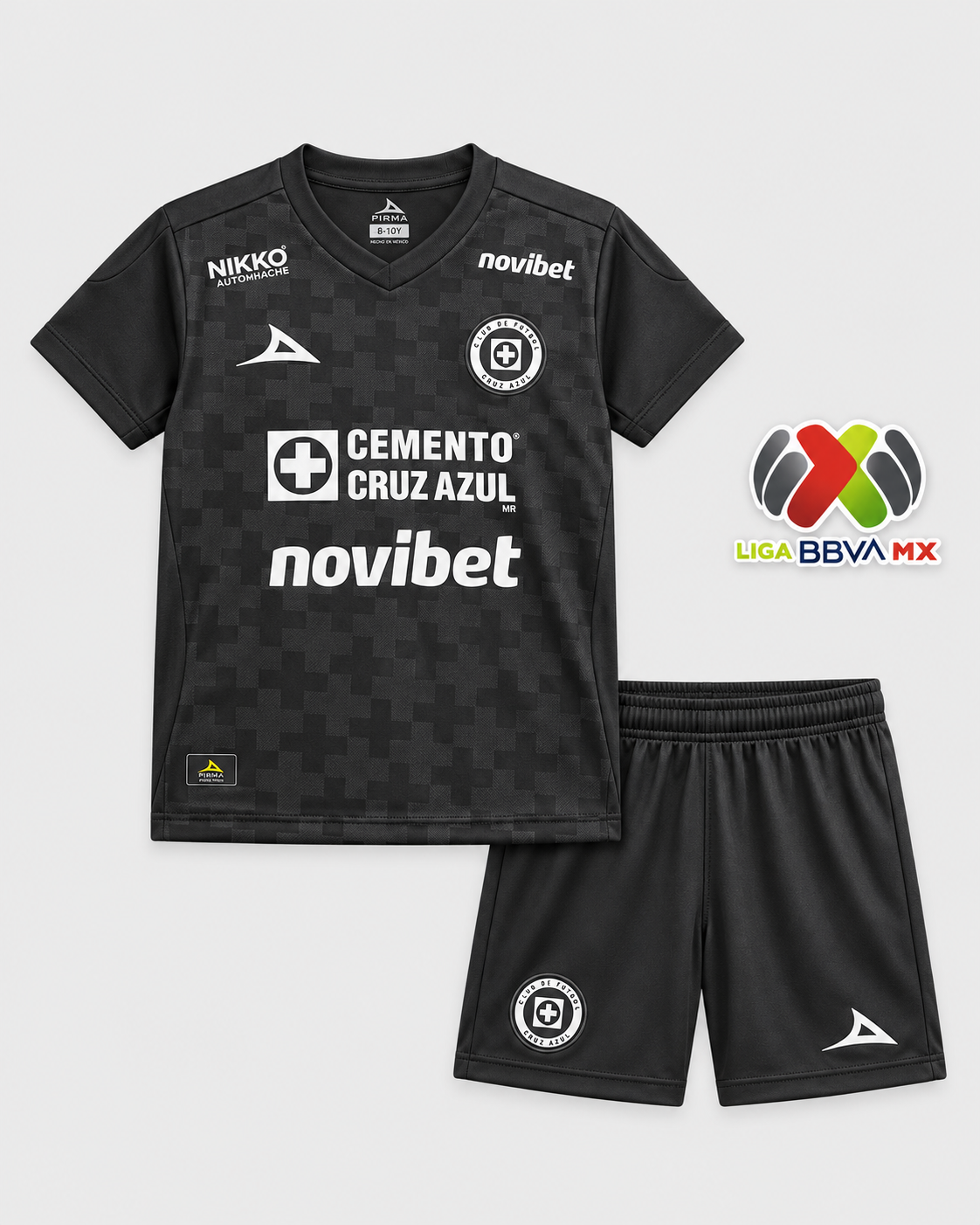 CRUZ AZUL 25/26 THIRD BLACK KIDS KIT