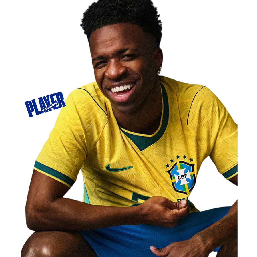BRAZIL 26 HOME PLAYER WORLD CUP JERSEY