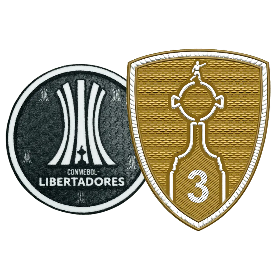 Patches Libertadores 3 Trophies