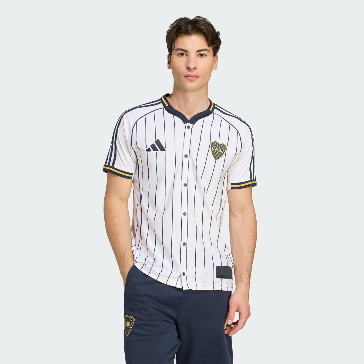 BOCA JUNIORS US PACK FULL-BUTTON BASEBALL JERSEY