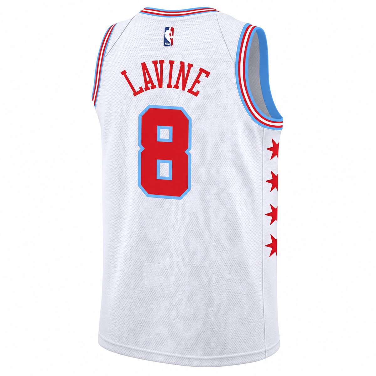 Chicago Bulls Zach Lavine #8 2017/18 City Edition Jersey - White