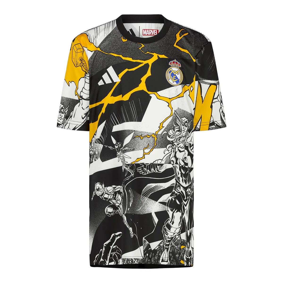 REAL MADRID X MARVEL WARM UP SHIRT 25/26 ADIDAS JERSEY