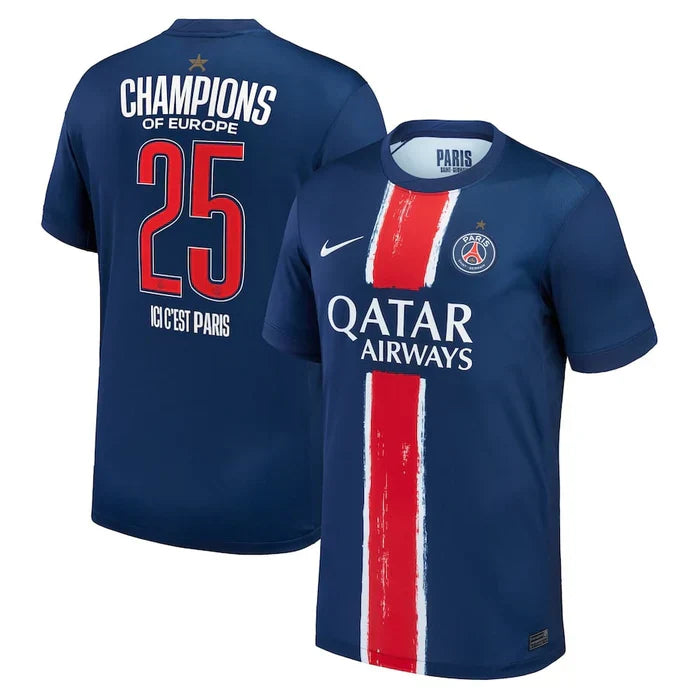 PSG 25 EUROPEAN CHAMPIONS 1 STAR JERSEY