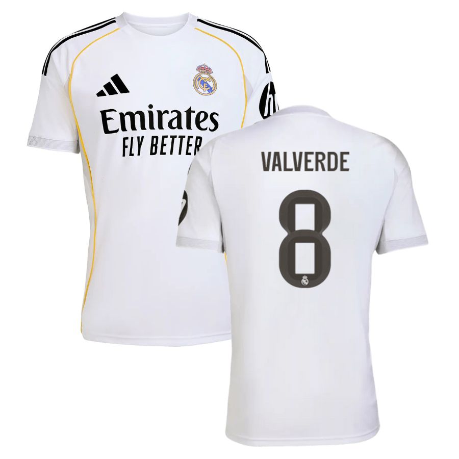 REAL MADRID 25/26 HOME VALVERDE JERSEY #8