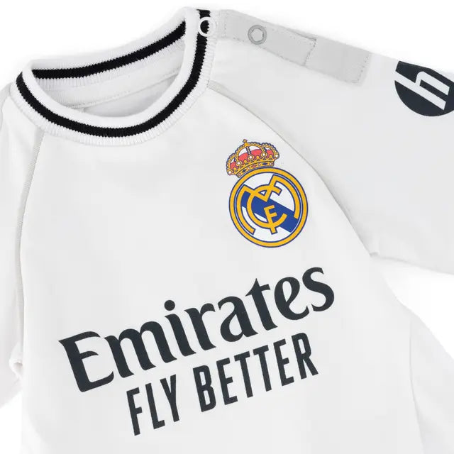 REAL MADRID 25/26 HOME SHORT SLEEVE WHITE BABY BODY