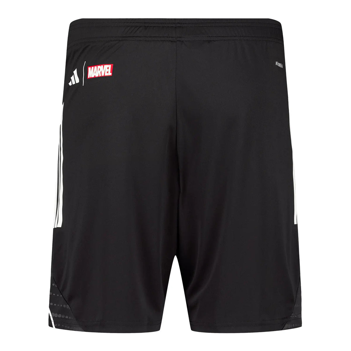REAL MADRID X MARVEL TRAINING SHORTS 25/26 ADIDAS BLACK JERSEY