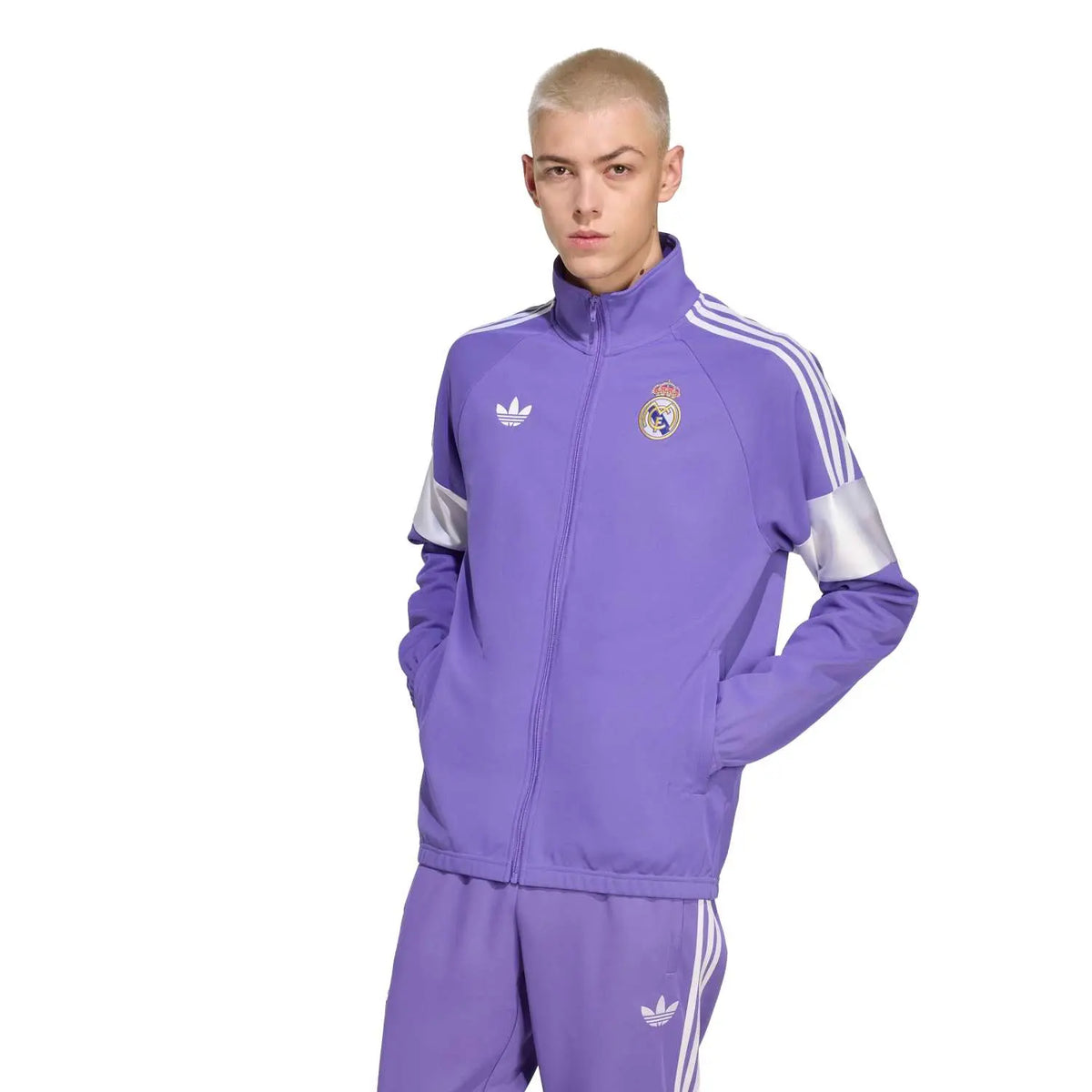 REAL MADRID 25/26 ADIDAS ORIGINALS LFSTLR PURPLE TRACK TOP