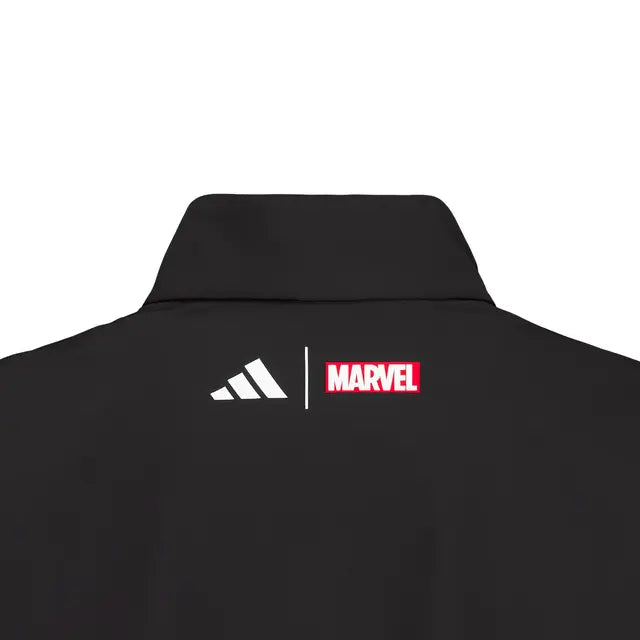 REAL MADRID X MARVEL ANTHEM JACKET 25/26 ADIDAS BLACK KIDS JERSEY