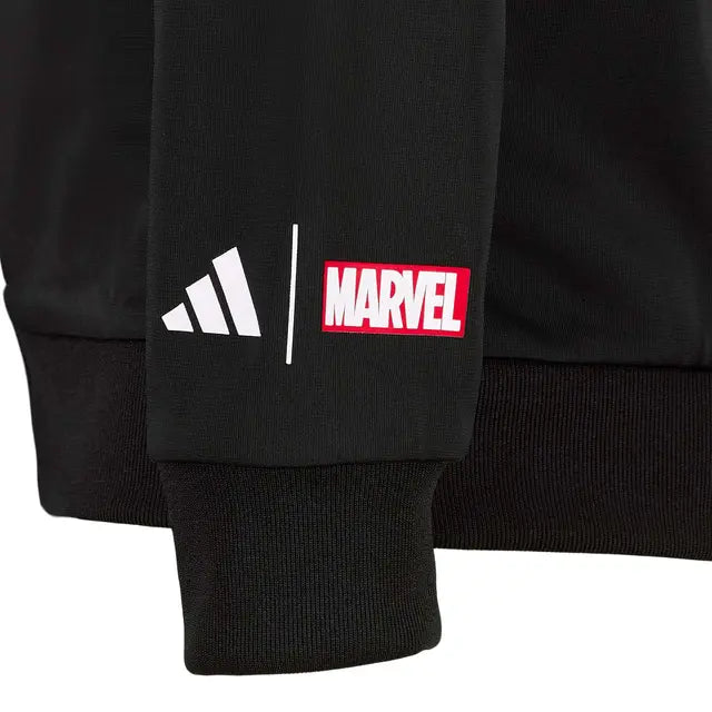 REAL MADRID X MARVEL TRACK TOP 25/26 ADIDAS BLACK KIDS JERSEY