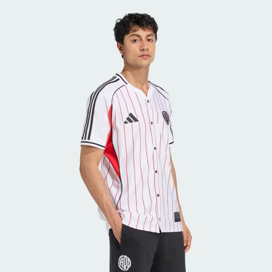 RIVER PLATE US PACK FULL-BUTTON BASEBALL JERSEY