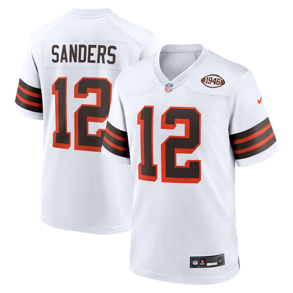 Cleveland Browns Shedeur Sanders Cleveland Browns 2025 Draft 2nd Alternate Game Jersey - White
