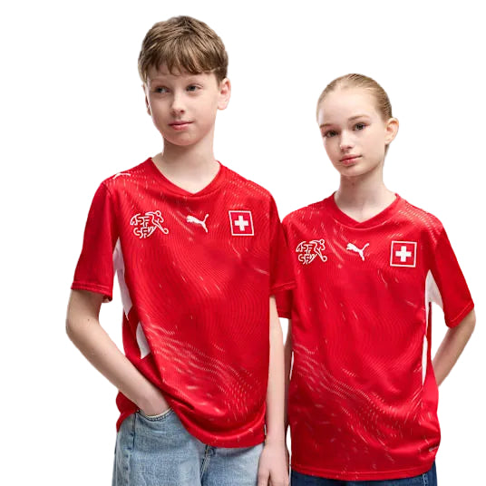 SWITZERLAND 26 HOME KIDS WORLD CUP JERSEY