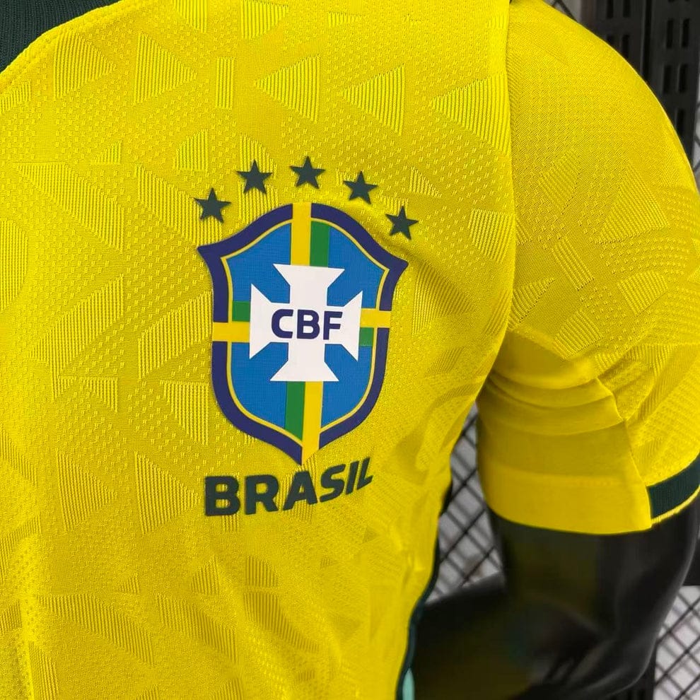 BRAZIL 26 HOME PLAYER WORLD CUP JERSEY