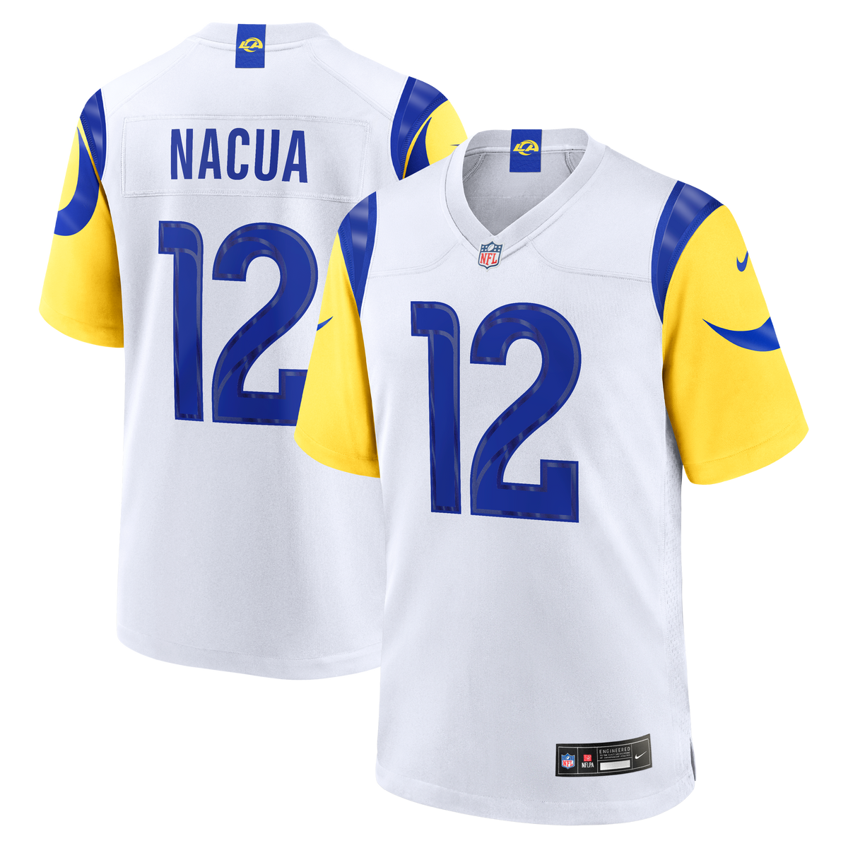 Los Angeles Rams Puka Nacua Game Jersey - White