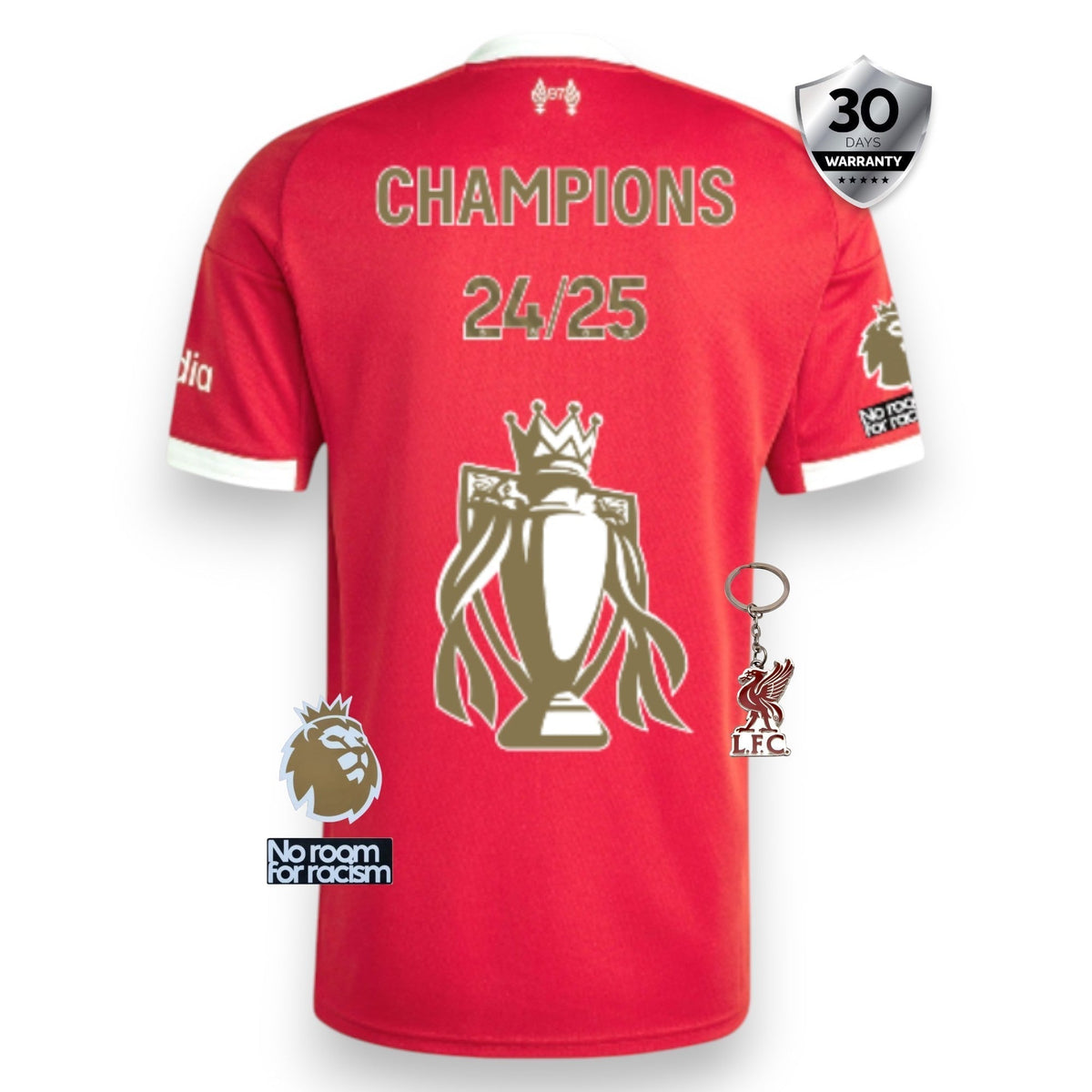 LIVERPOOL 25/26 HOME CHAMPIONS 24/25 GOLD TROPHY JERSEY