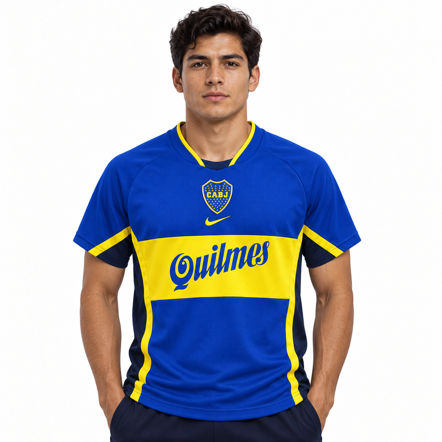 BOCA JUNIORS 01 RETRO HOME JERSEY