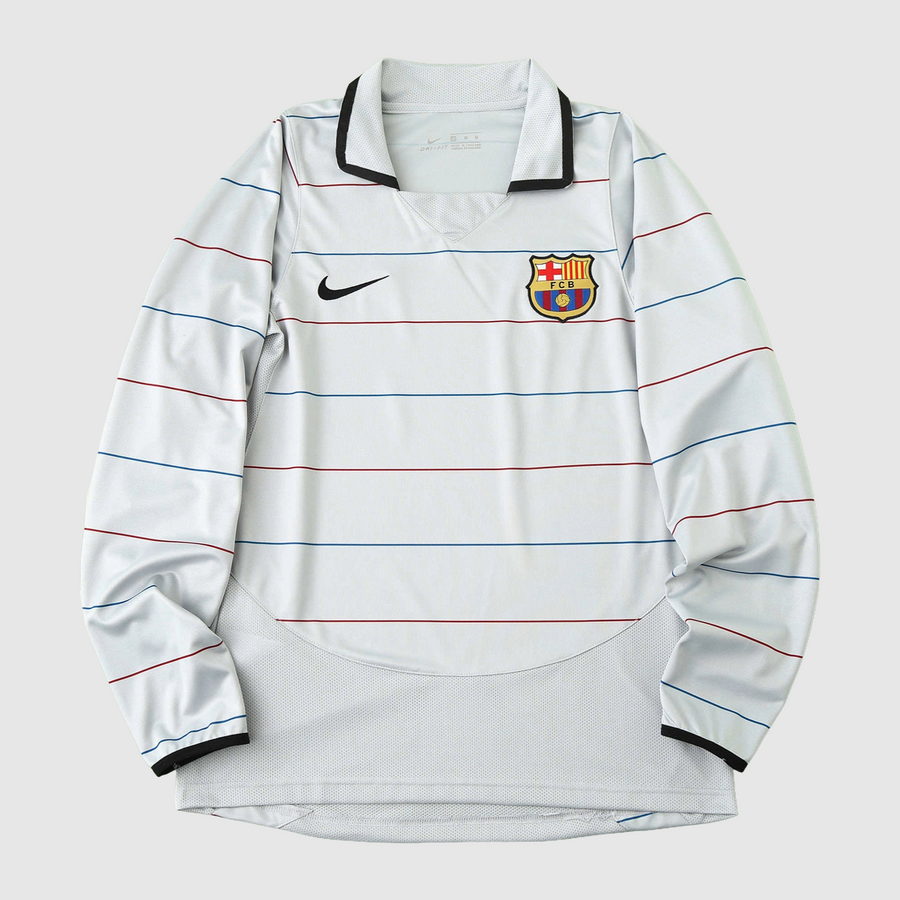 BARCELONA 03/04 RETRO AWAY LONG SLEEVE JERSEY