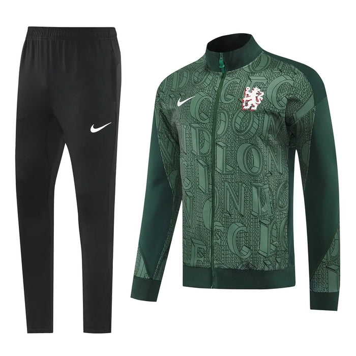CHELSEA 25/26 GREEN JACKET TRACKSUIT