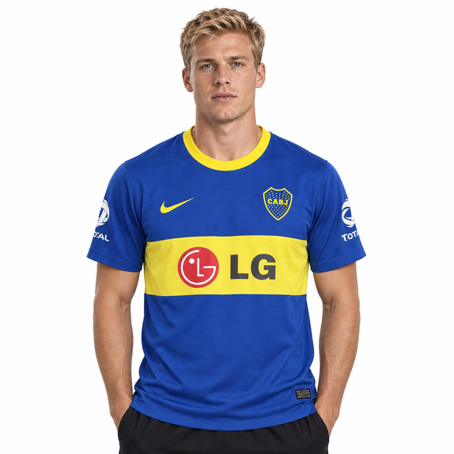 BOCA JUNIORS 10/11 RETRO HOME JERSEY