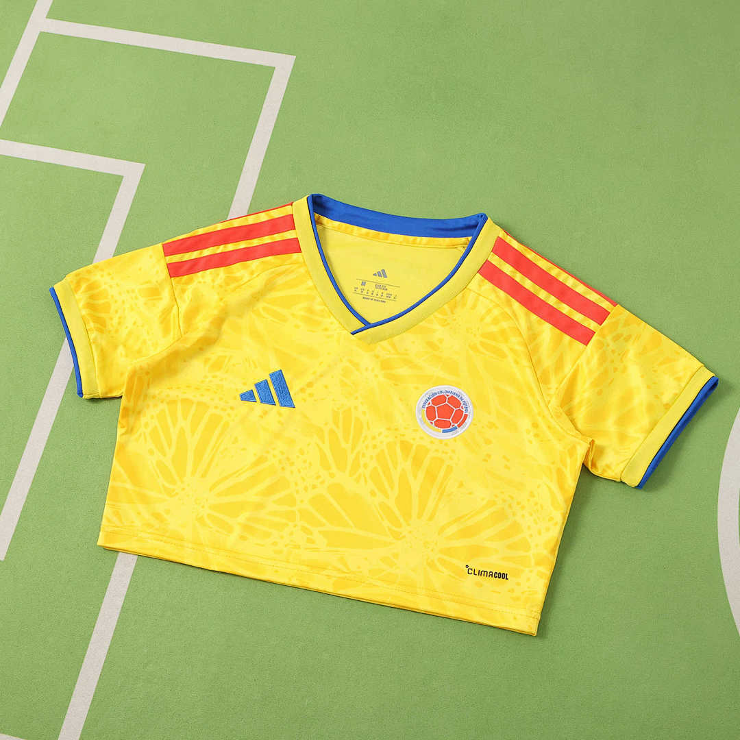 COLOMBIA 26 WOMEN CROPPED WORLD CUP JERSEY