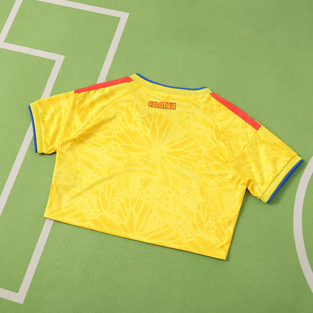 COLOMBIA 26 WOMEN CROPPED WORLD CUP JERSEY
