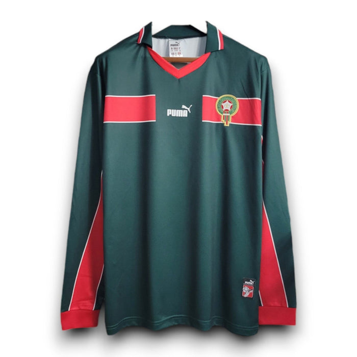 MOROCCO 98 RETRO AWAY GREEN LONG SLEEVE JERSEY