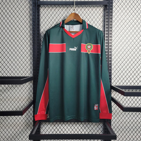 MOROCCO 98 RETRO AWAY GREEN LONG SLEEVE JERSEY