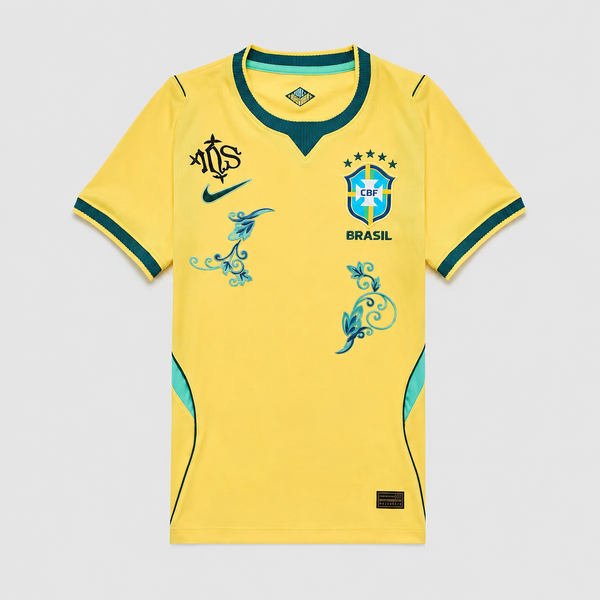 BRAZIL 26/27 HOME EMBROIDERED PLAYER JERSEY