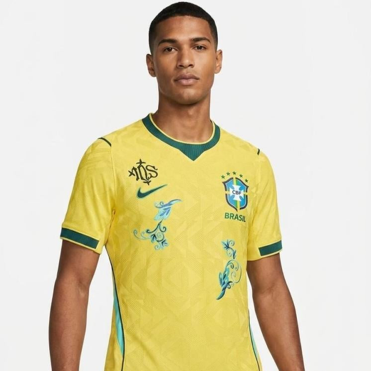 BRAZIL 26/27 HOME EMBROIDERED PLAYER JERSEY
