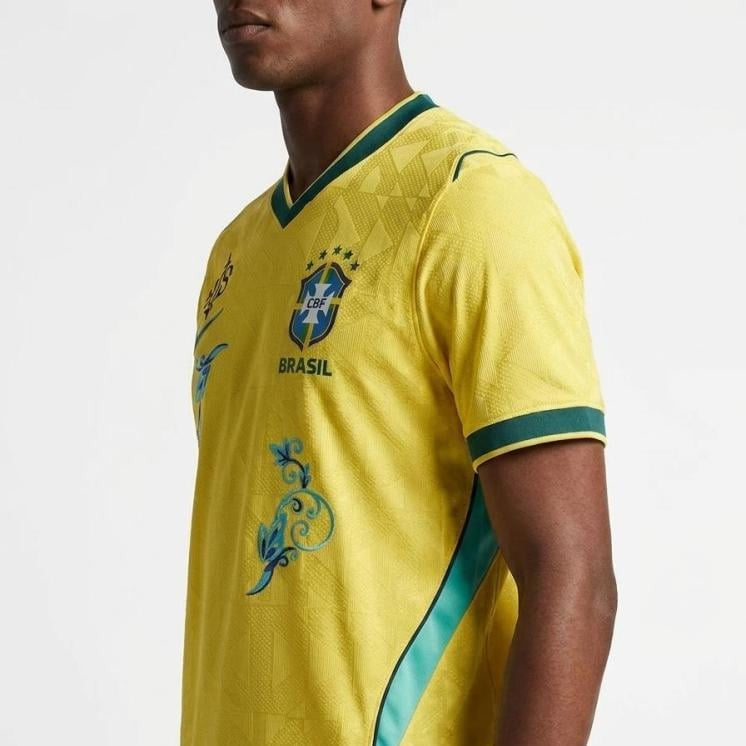 BRAZIL 26/27 HOME EMBROIDERED PLAYER JERSEY