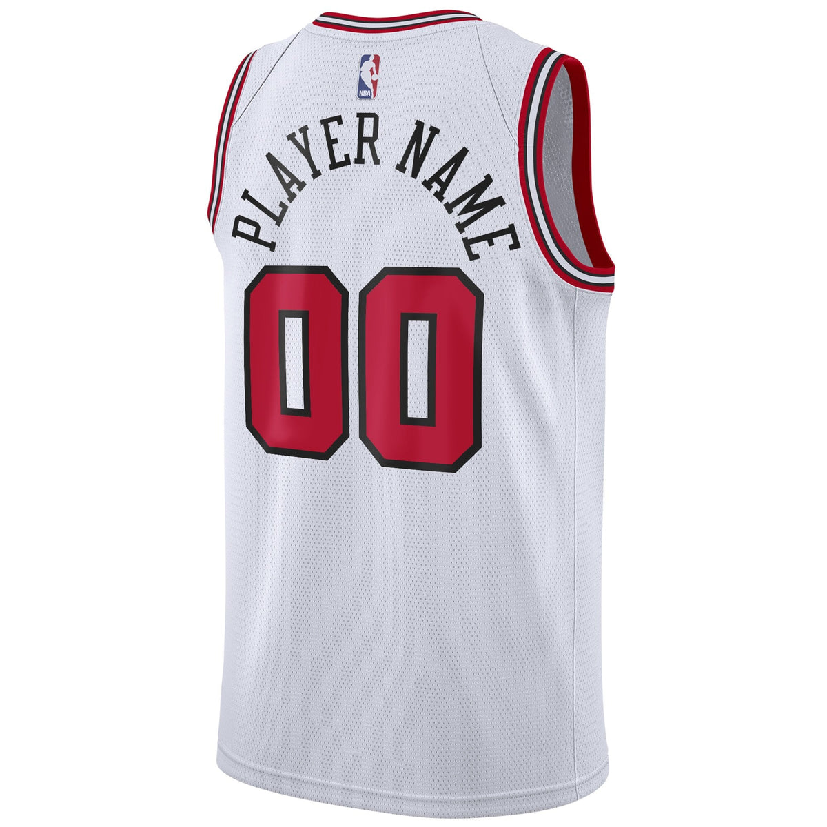 Chicago Bulls Fanatics White Fast Break Custom Jersey - Association Edition
