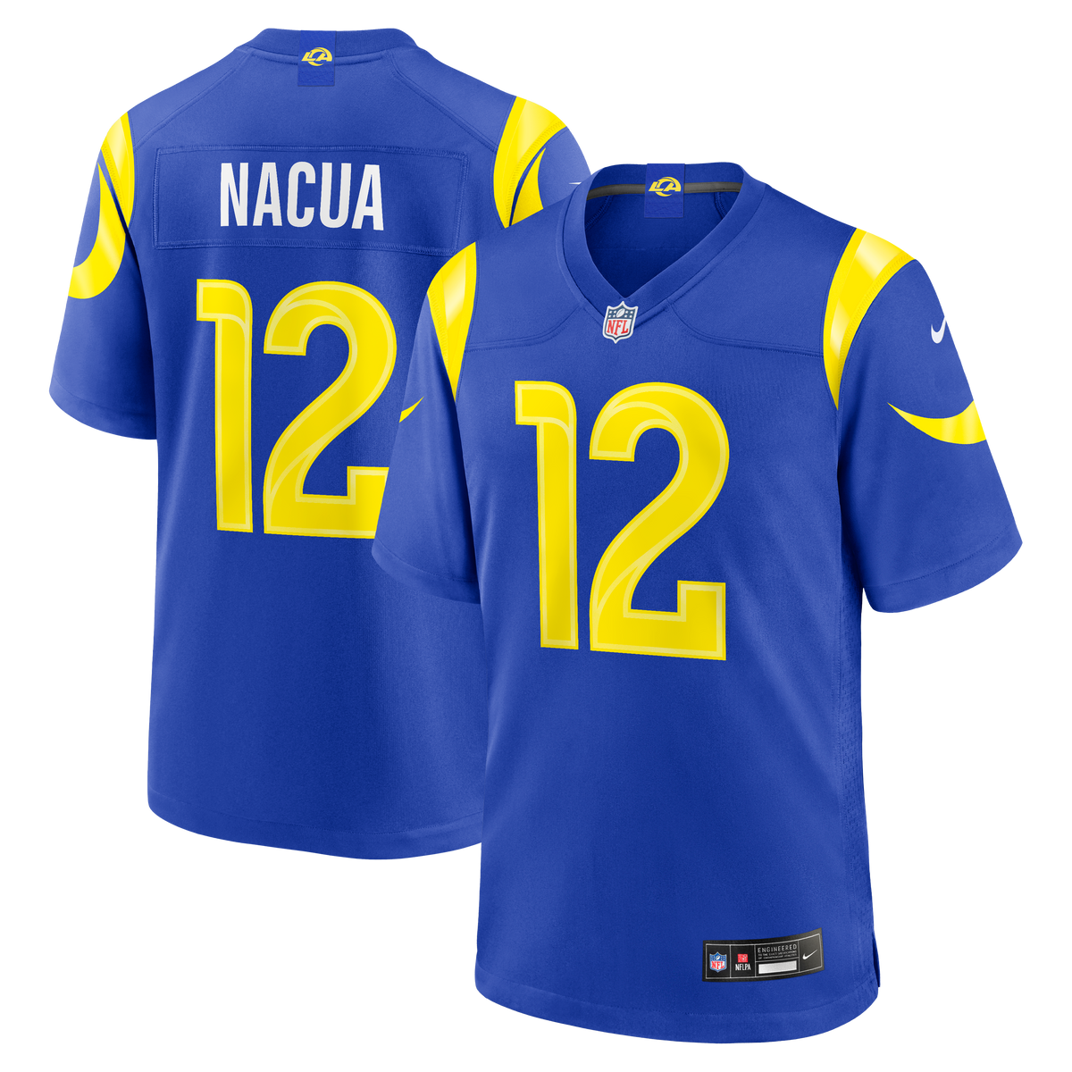 Los Angeles Rams Puka Nacua Game Jersey - White