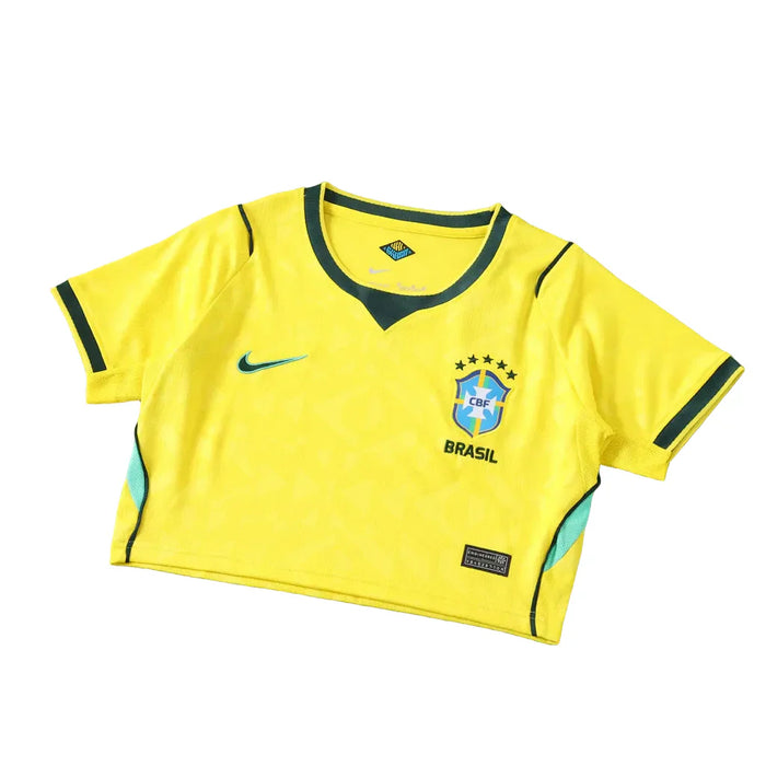 BRAZIL 26 HOME WOMEN CROPPED JERSEY
