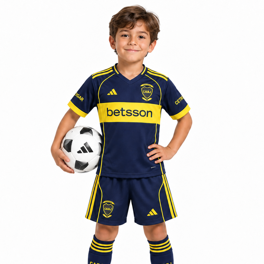 BOCA JUNIORS 25/26 HOME 120TH ANNIVERSARY KIDS JERSEY