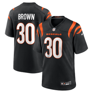 Cincinnati Bengals Chase Brown Game Jersey - Black