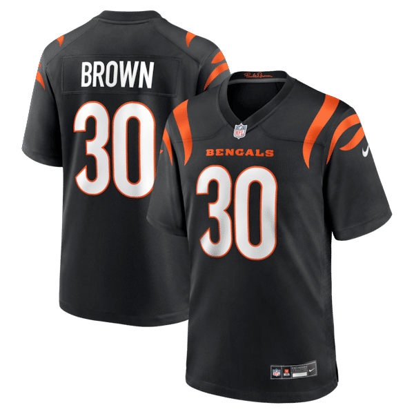 Cincinnati Bengals Chase Brown Game Jersey - Black