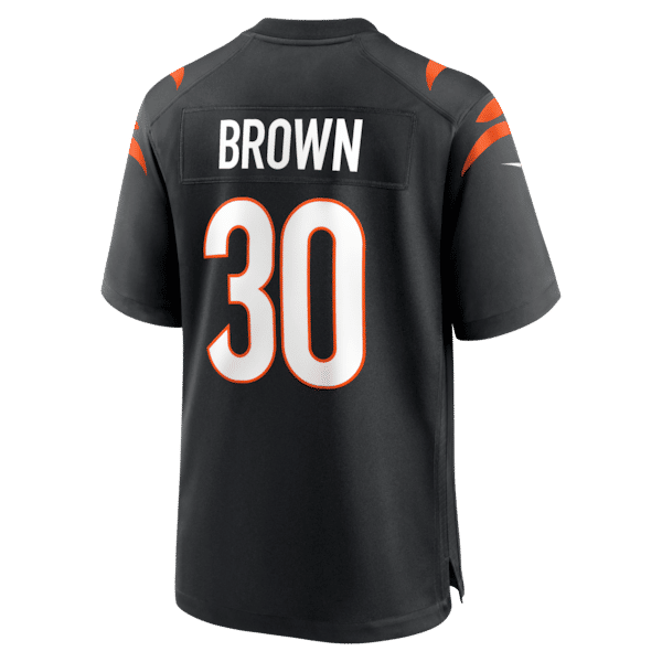 Cincinnati Bengals Chase Brown Game Jersey - Black