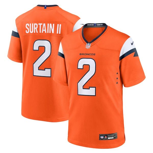Denver Broncos Patrick Surtain II Team Game Jersey - Orange