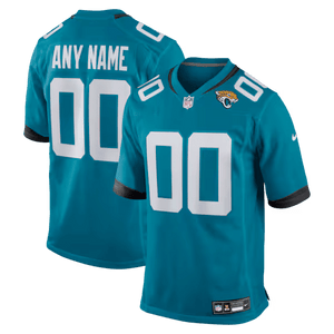 Jacksonville Jaguars Custom Game Jersey - Teal